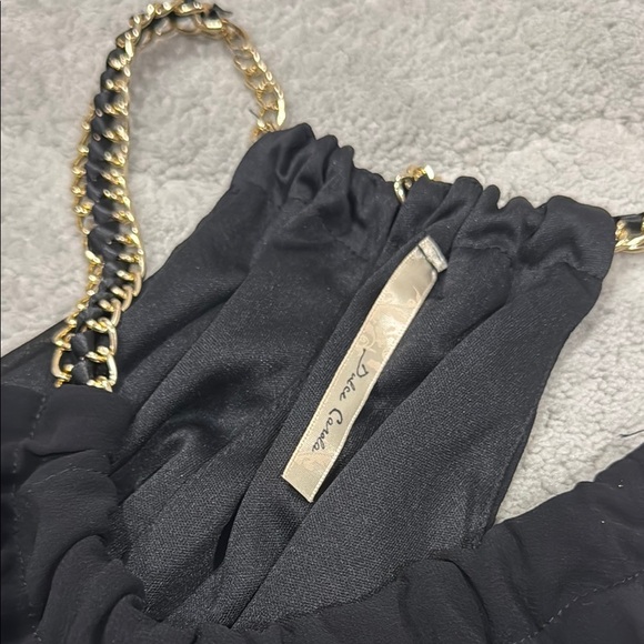 Black High-Low Halter Sundress - Picture 2 of 4